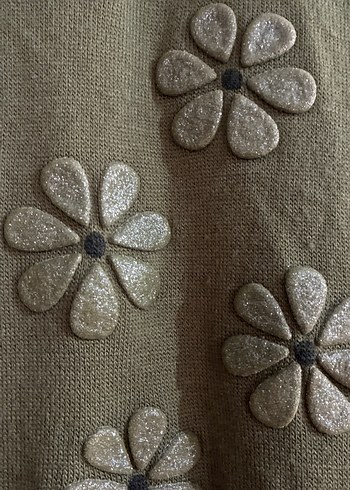 Uzun Kollu Nakışlı Triko Elbise - Görsel 4