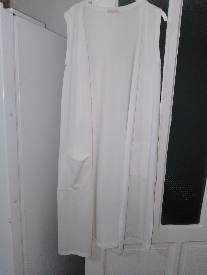 Beyaz kadin yelek busem marka - Görsel 2