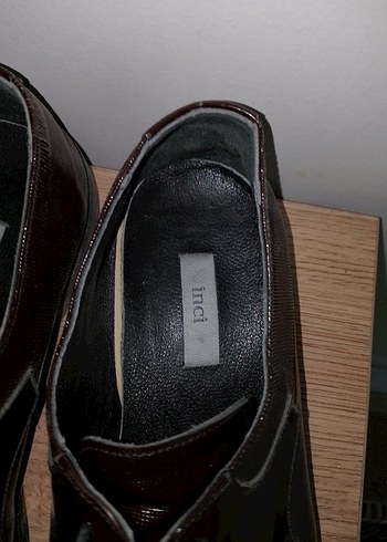 Klasik Erkek Kahverengi Deri Ayakkabı İnci marka - Görsel 4