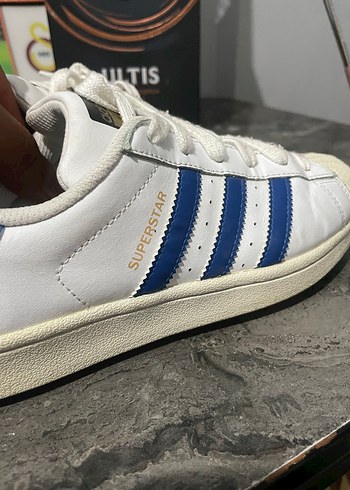 38 Beden beyaz Renk Orijinal Adidas Superstar Spor Ayakkabı