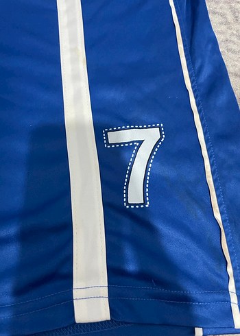 Erkek Mavi Kısa Kollu Spor Forma - Görsel 2