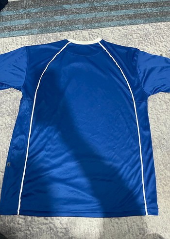 Erkek Mavi Kısa Kollu Spor Forma - Görsel 5