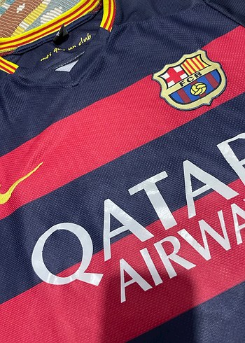 Erkek FC Barcelona Kısa Kollu Forma - Görsel 4