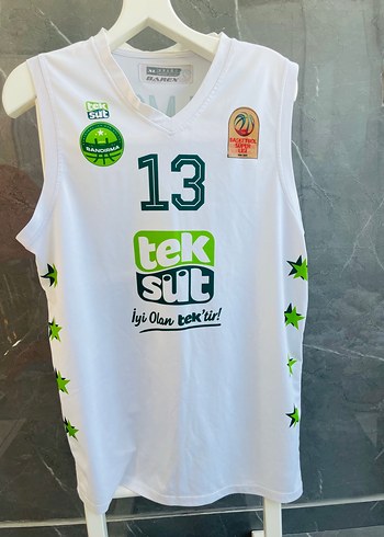 Diğer Tek Sut 13 Numarali Beyaz Basketbol Mac Formasi