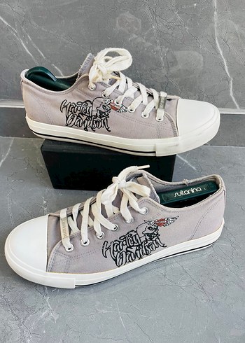 Harley Davidson Bagcikli Gri Sneaker