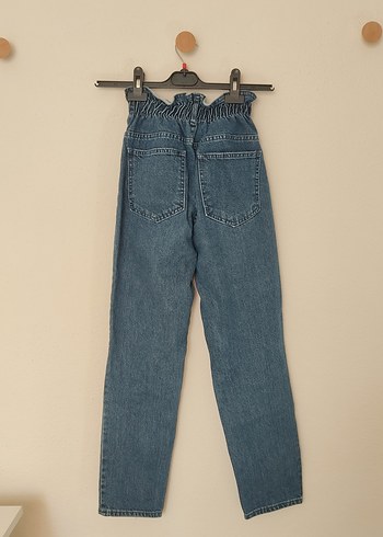 Lastikli düz paça jean - Görsel 2