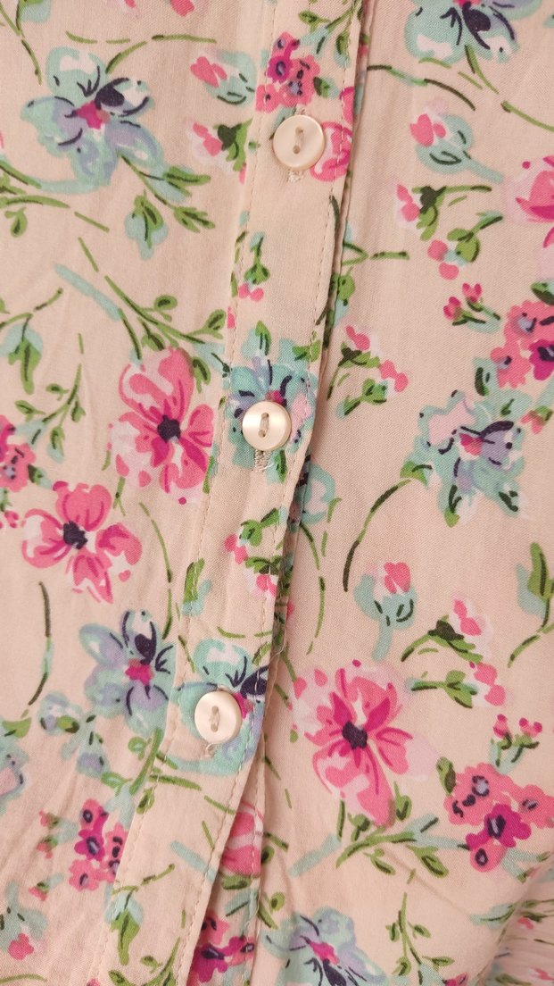 Çıtır Çiçek Desenli Kısa Kollu Kadın Gömlek - Görsel 5