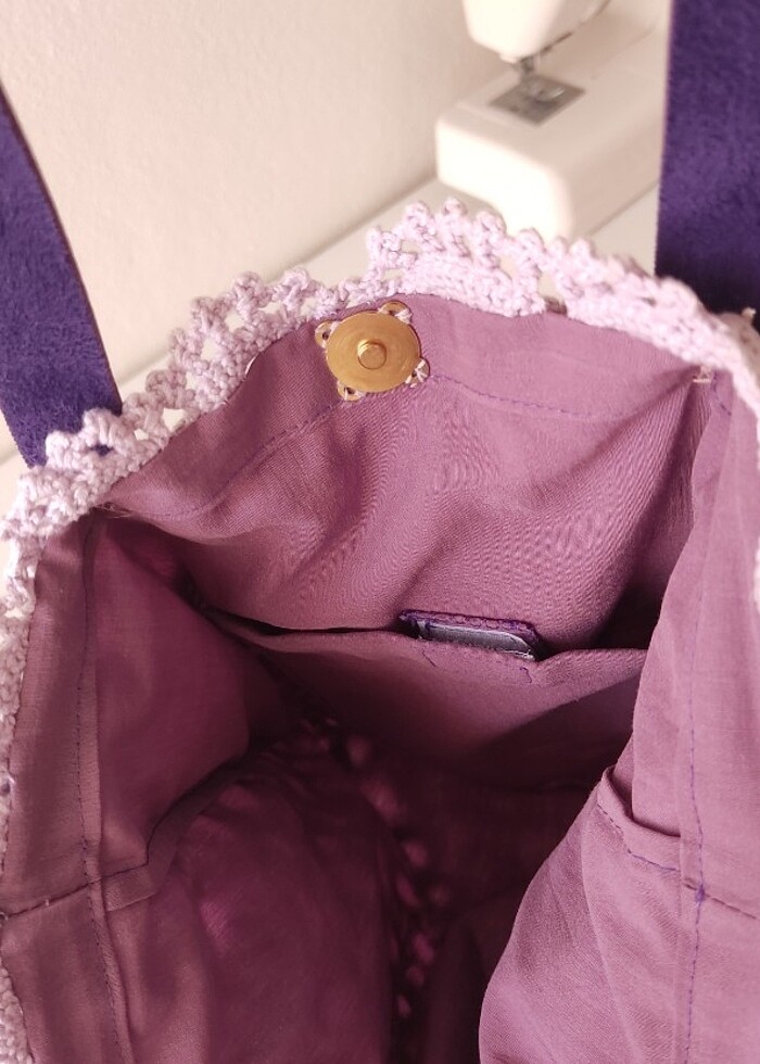 Örgü motif çanta - Görsel 2