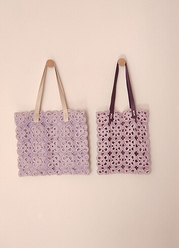 Örgü motif çanta  - Görsel 2