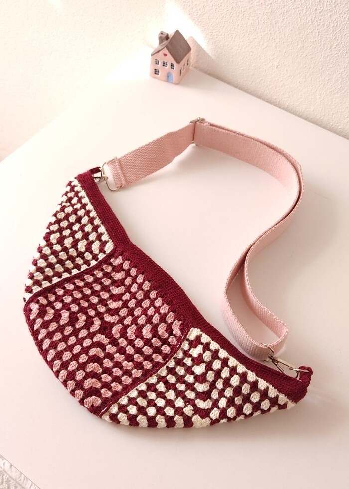 Örgü motif çanta  - Görsel 3
