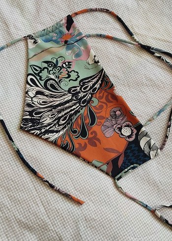 y2k bağcıklı bandana crop - Görsel 7