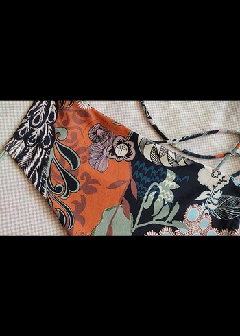 y2k bağcıklı bandana crop - Görsel 8