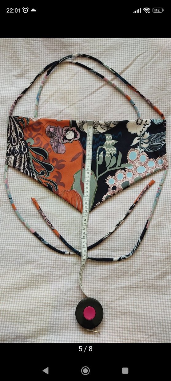 y2k bağcıklı bandana crop - Görsel 5