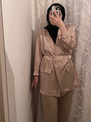 Tesettür ikili blazer takım