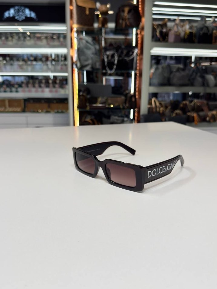 Dolce&Gabbana Siyah Dikdörtgen Güneş Gözlüğü - Görsel 2