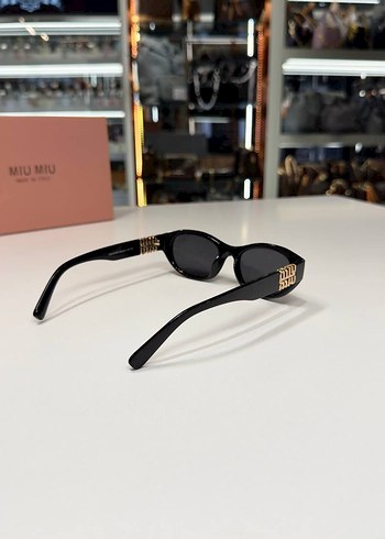 Miu Miu Klasik Kemer Detaylı Kahverengi Gözlük - Görsel 5