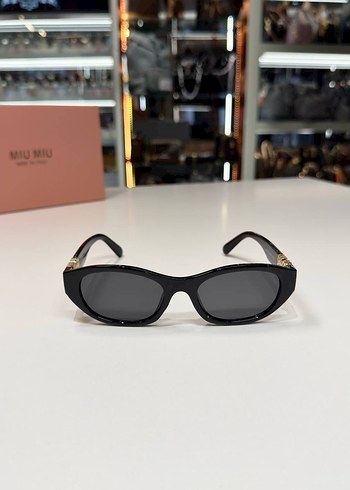 Miu Miu Klasik Kemer Detaylı Kahverengi Gözlük - Görsel 3