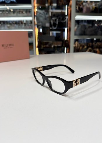 Miu Miu Klasik Kemer Detaylı Kahverengi Gözlük - Görsel 2