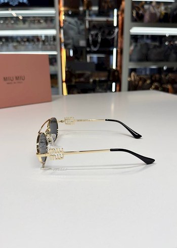 Miu Miu Gri Klasik Kadın Gözlüğü - Görsel 7