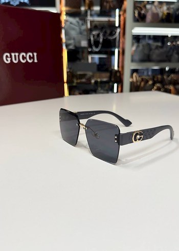 Gucci Gri Şeffaf Kadın Güneş Gözlüğü - Görsel 2