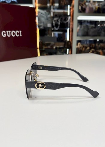 Gucci Gri Şeffaf Kadın Güneş Gözlüğü - Görsel 5
