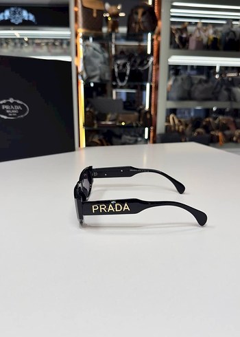 Prada Parlak Kahverengi Kadın Güneş Gözlüğü - Görsel 4