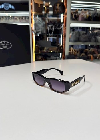Prada Parlak Kahverengi Kadın Güneş Gözlüğü - Görsel 2