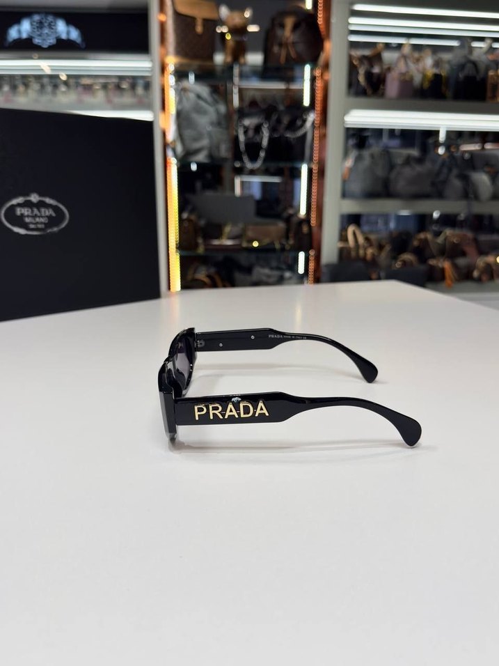 Prada Parlak Kahverengi Kadın Güneş Gözlüğü - Görsel 4