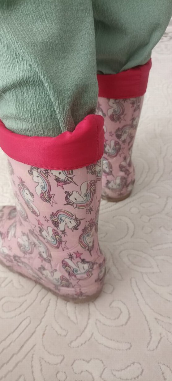 Kız Çocuk Pembe Unicorn Desenli Bot - Görsel 5