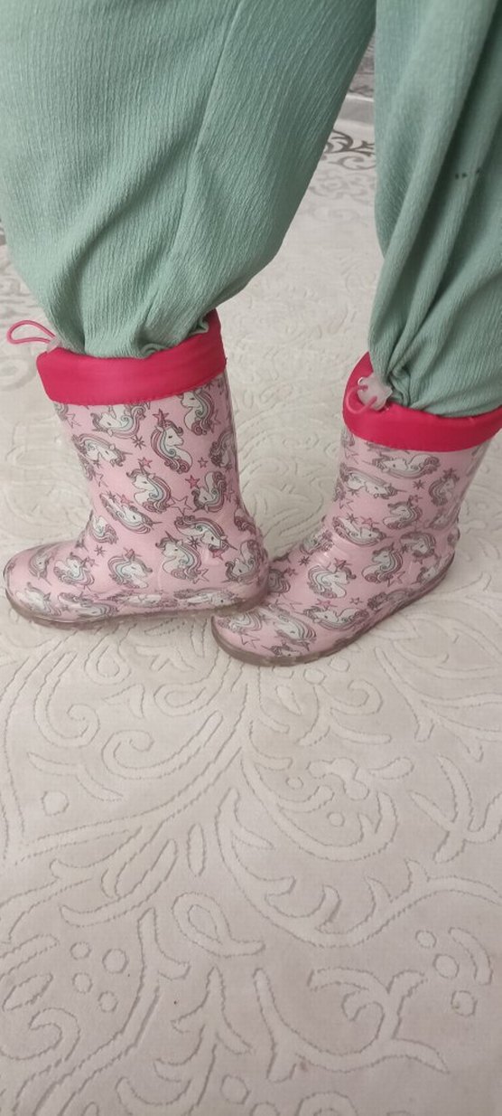 Kız Çocuk Pembe Unicorn Desenli Bot - Görsel 2
