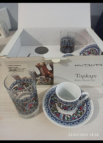 Kütahya porselen Topkapı ikram seti