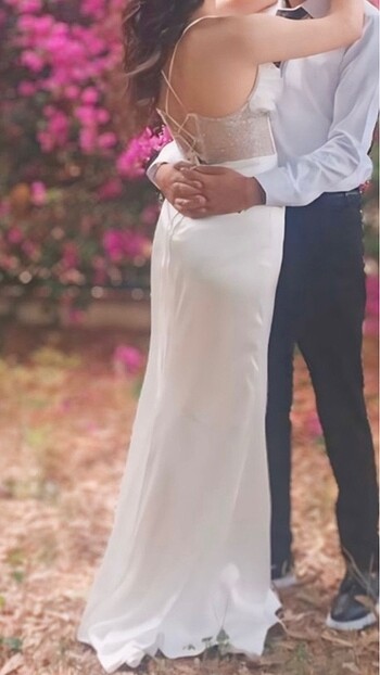 s Beden beyaz Renk Abiye- Nikah Elbisesi- Gece Elbisesi
