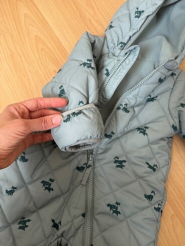 3 Ay Beden yeşil Renk H&M Astronot Tulum