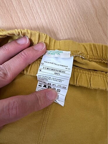 9-12 Ay Beden sarı Renk Benetton Şort