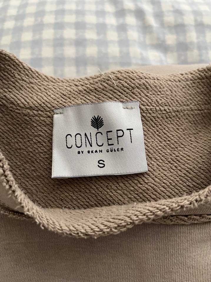 S beden  Bej Rahat Kesim Eşofman Takımı - Görsel 3