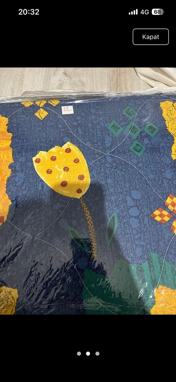 Çok Renkli Baskılı pike - Görsel 2