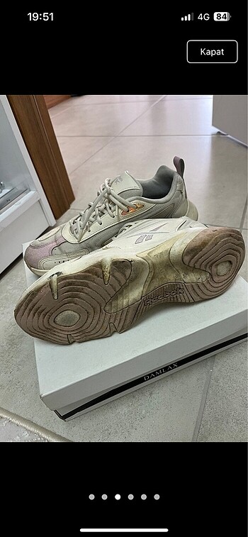 39 Beden 39 numara reebok spor ayakkabı