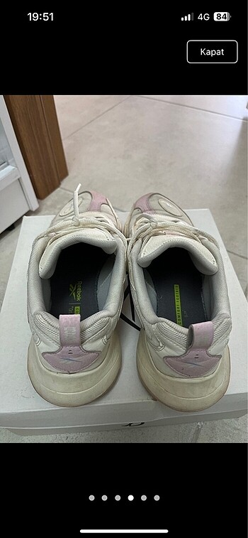 39 Beden beyaz Renk 39 numara reebok spor ayakkabı
