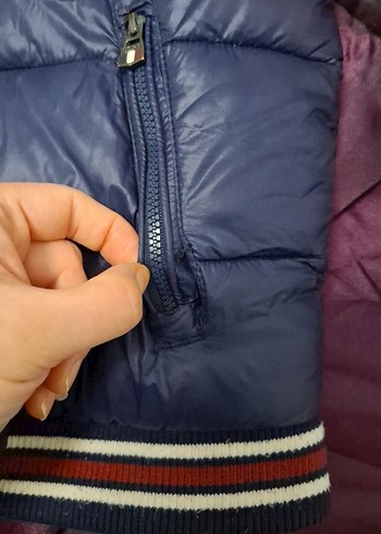 U.S Polo Assn. Erkek Çocuk Lacivert Kapüşonlu Fermuarlı Mont - Görsel 5