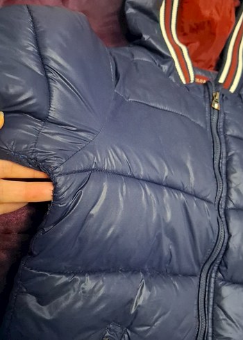 U.S Polo Assn. Erkek Çocuk Lacivert Kapüşonlu Fermuarlı Mont - Görsel 6