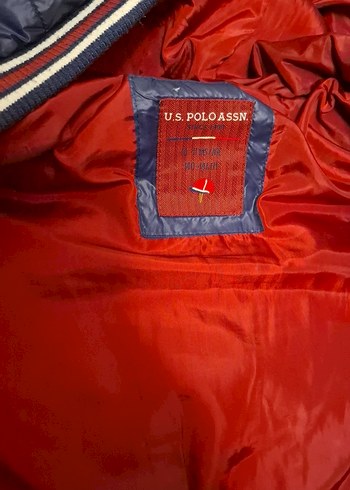 U.S Polo Assn. Erkek Çocuk Lacivert Kapüşonlu Fermuarlı Mont - Görsel 7