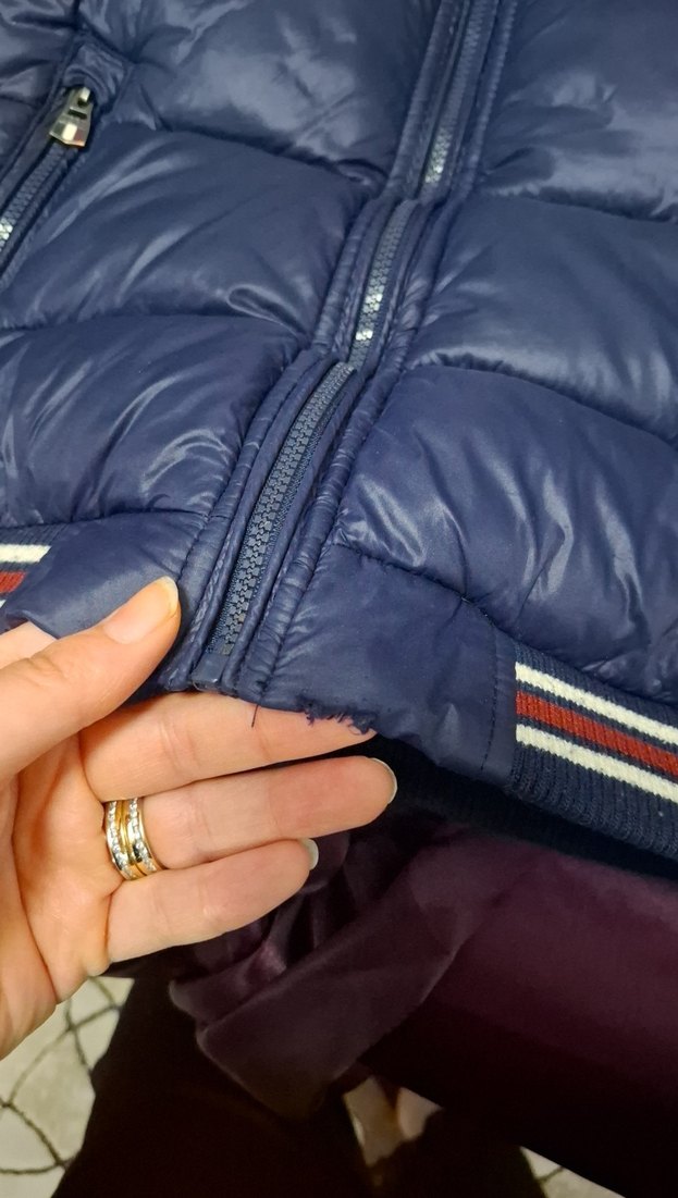 U.S Polo Assn. Erkek Çocuk Lacivert Kapüşonlu Fermuarlı Mont - Görsel 4