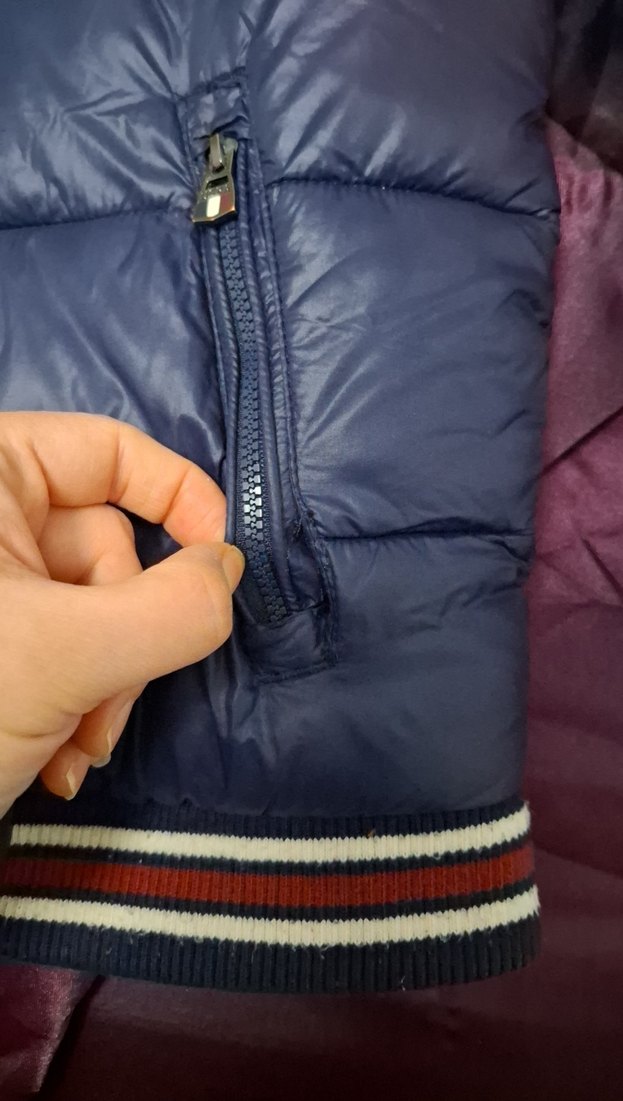 U.S Polo Assn. Erkek Çocuk Lacivert Kapüşonlu Fermuarlı Mont - Görsel 5