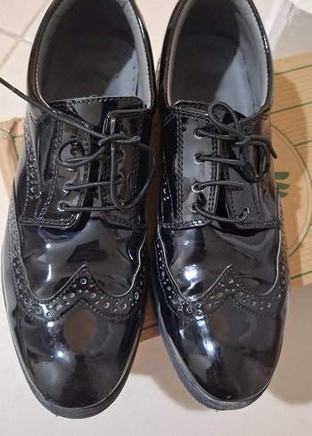 Klasik Siyah Rugan Erkek Çocuk Ayakkabı - Görsel 6