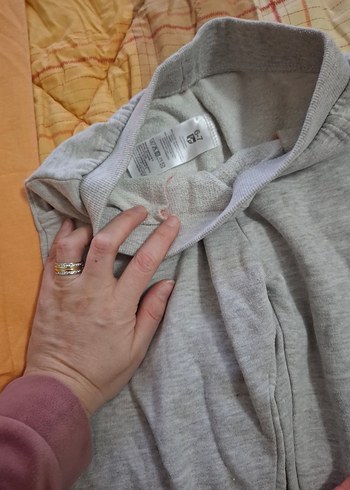 USPA Pembe Baskılı Kız Sweatshirt ve Gri Eşofman Takımı - Görsel 4