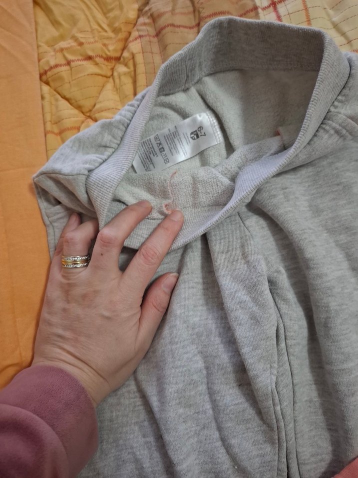 USPA Pembe Baskılı Kız Sweatshirt ve Gri Eşofman Takımı - Görsel 4