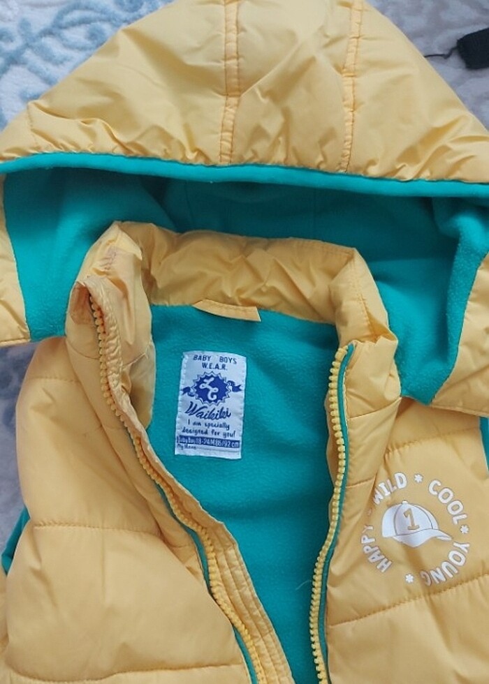 Erkek bebek kalin yelek mont - Görsel 5