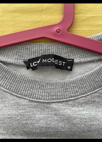 Gri Uzun Kollu Baskılı Kadın Sweatshirt - Görsel 3