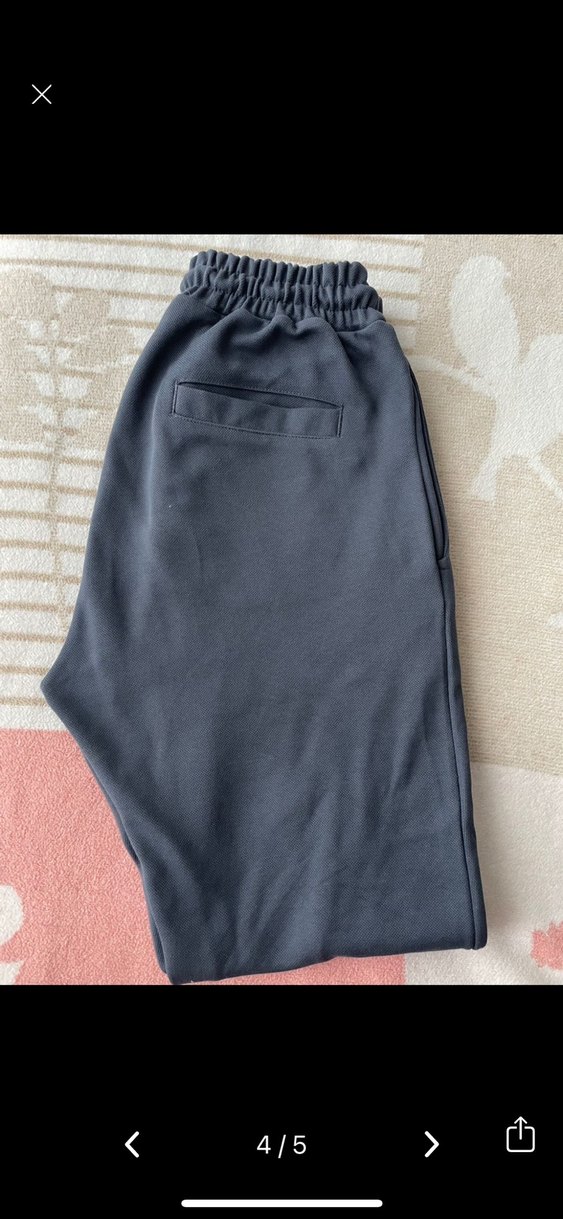 Gri Rahat Kesim Spor Erkek Eşofman - Görsel 4