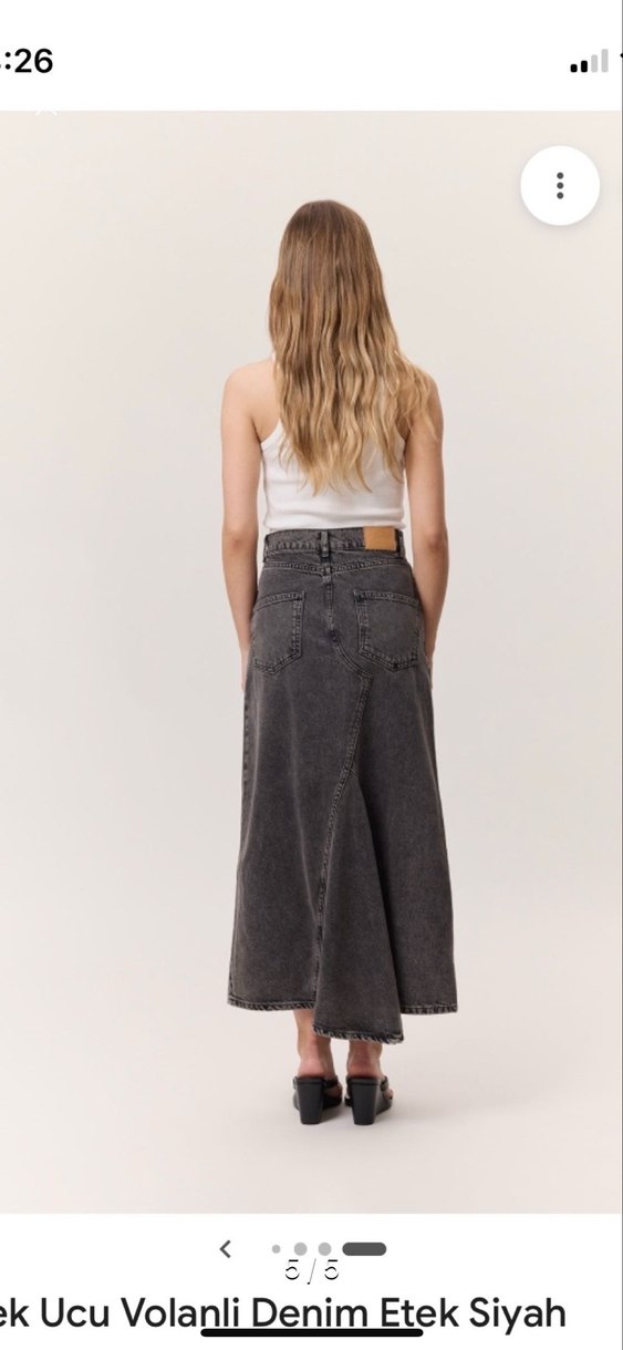 Uzun Denim Etek- MANUKA - Görsel 3